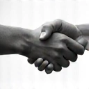 Icona di due mani che si stringono